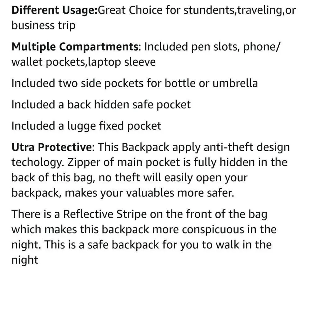 OSCAURT Anti-Theft Travel Business Backpack
